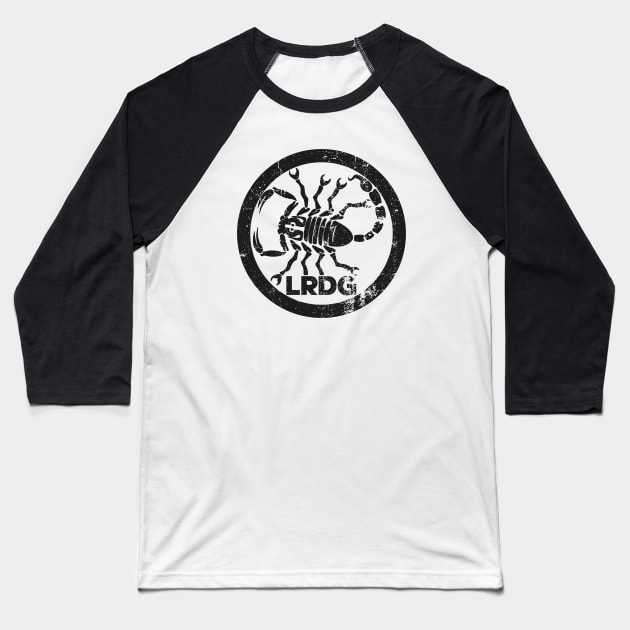 LRDG - Long Range Desert Group Badge Baseball T-Shirt by Distant War